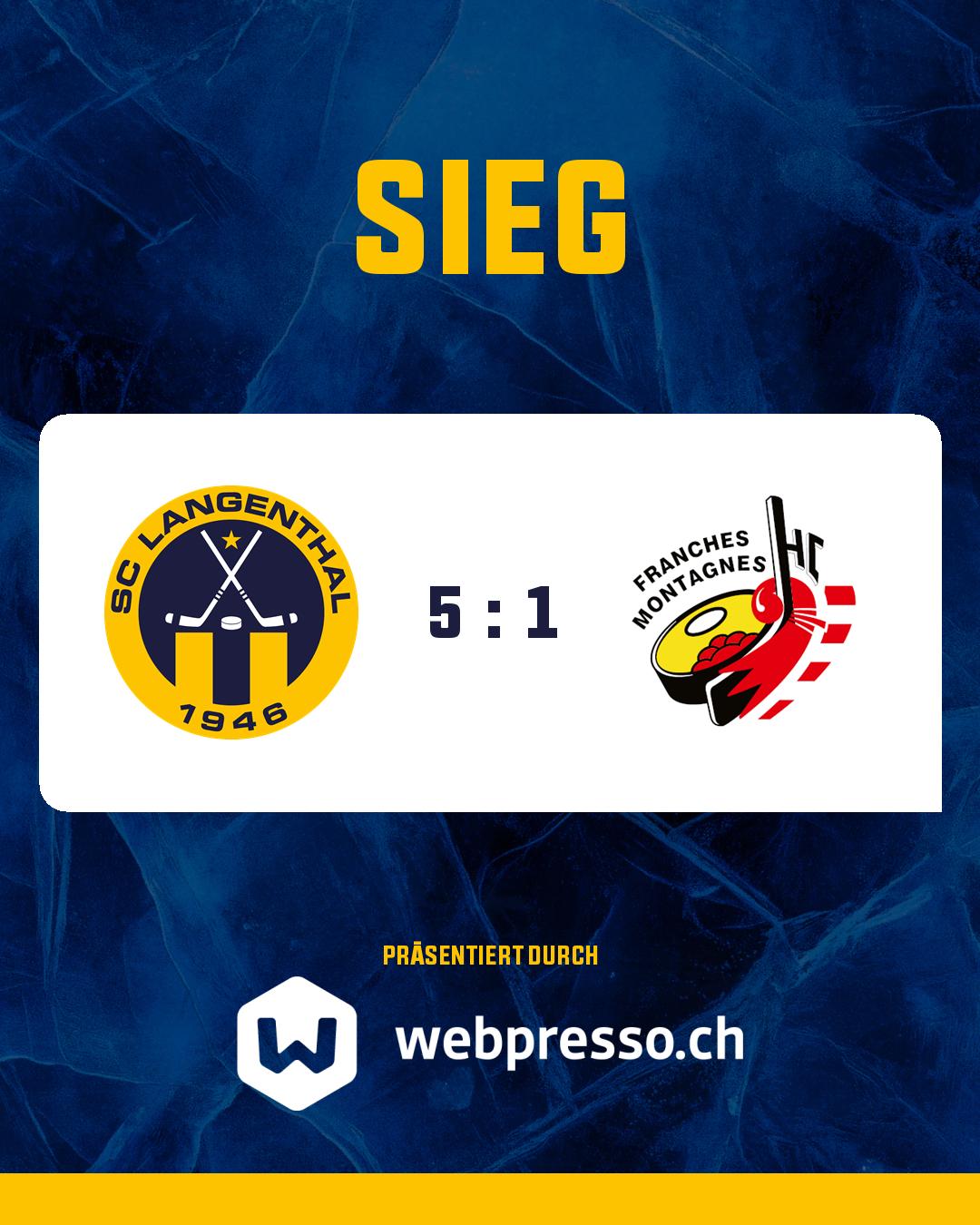 SC Langenthal : HC Franches-Montagnes