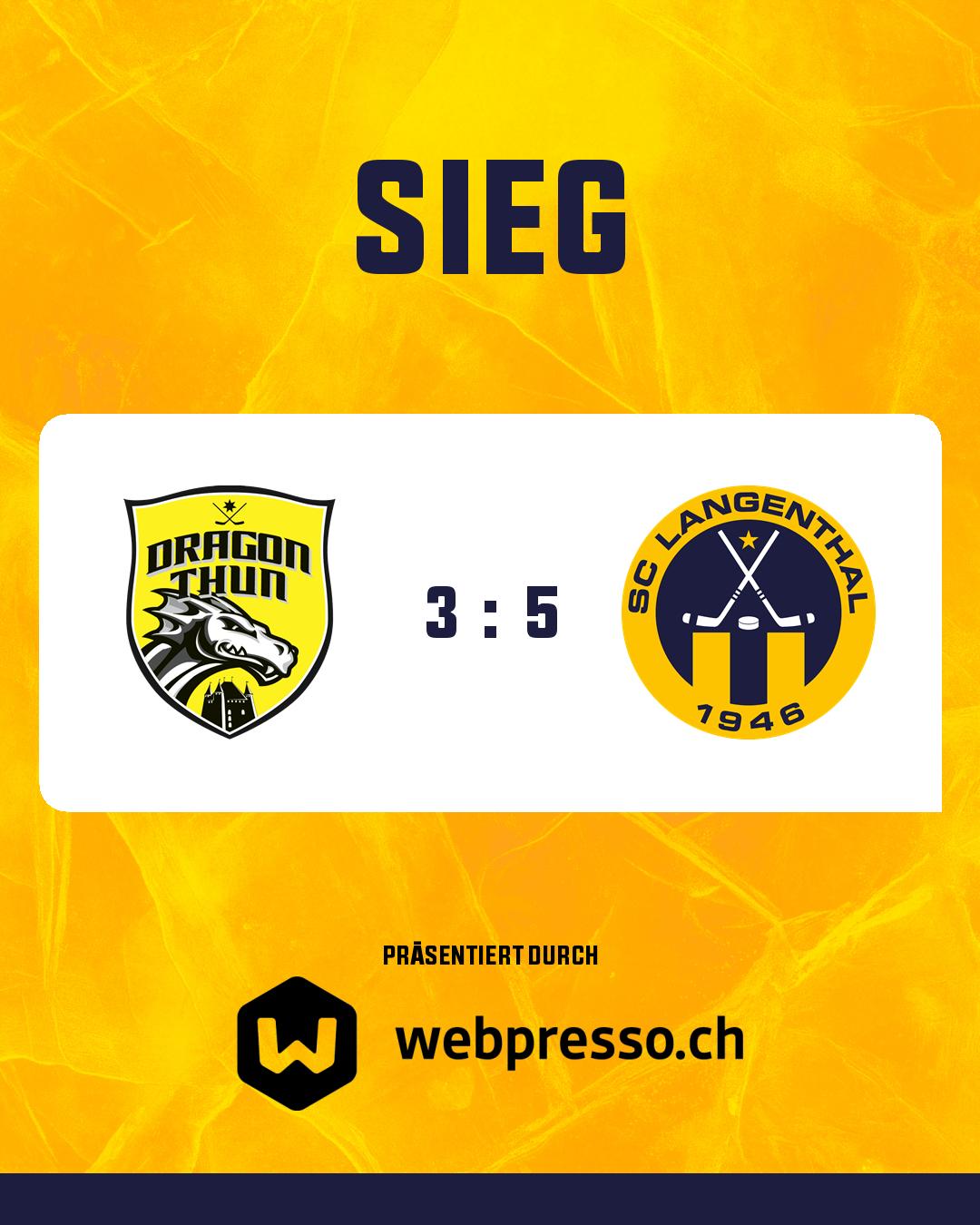 HC Dragon Thun gelb : SC Langenthal